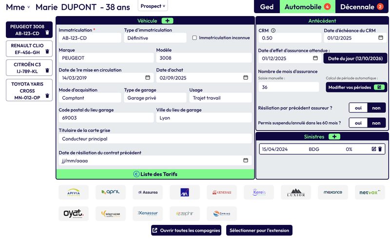 Tutoriel : Enregistrer un véhicule